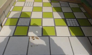 玄関のタイル
